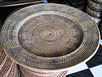 rattan tray  / underplate